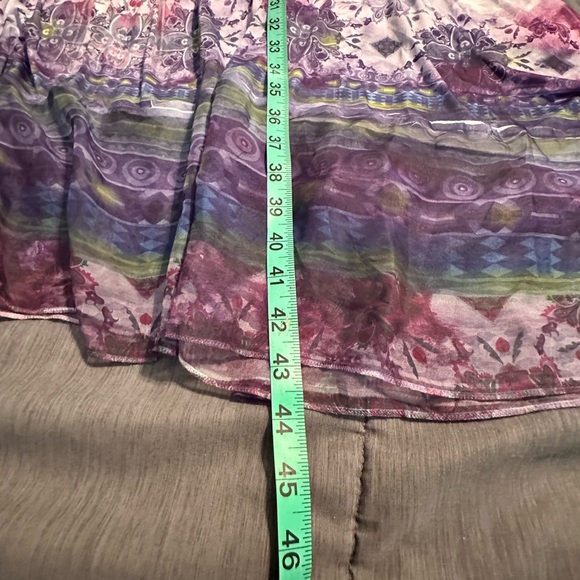 World Unity Womens Plus 1x Embellished V Neck Maxi Dress Sleeveless Boho Size 1X - Picture 7 of 8